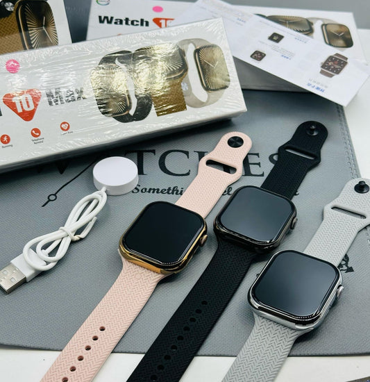 Watch 10 Max | New Model Series 10 Max Smart Watch | Stainless Steel Body with High Definition Edge Display | BT Calling & Long Battery Life